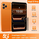 Global Version 5G Pad 17 Pro Max 10.1Inch Android Tablet 16GB+1TB 10000mAh Battery