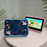Super Cheap 2025 Rugged Kids Tablet Android 12 Learning Gaming Tablet Anti-drop with Silicone Wifi 7-inch Tablet for Children