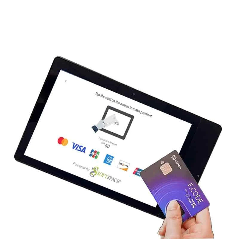 New Design Android 14 OS Android Front NFC Tablet 10.1 Inch Android Tap to Pay Tablet PC with Rfid Reader NFC Pos Tablette H101