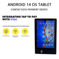 New Design Android 14 OS Android Front NFC Tablet 10.1 Inch Android Tap to Pay Tablet PC with Rfid Reader NFC Pos Tablette H101