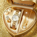 Women's Quartz Watch & Jewelry Set