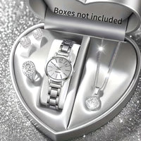 Women's Quartz Watch & Jewelry Set