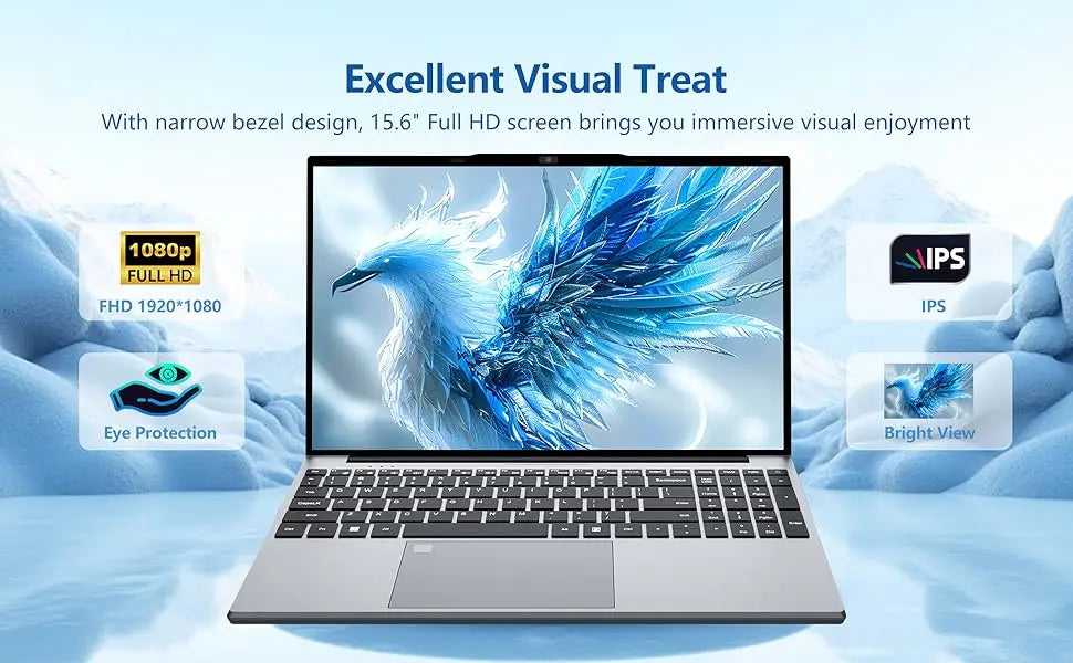 Portable 15.6" Gaming Laptop Computer Intel Core i9 10980HK/9900U Windows 11 PC Gamer 16GB RAM Fingerprint Unlock Notebook PC