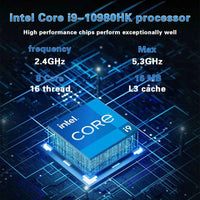ACEKAMAS 15.6" Gaming Laptop – Intel Core i9-10980HK | 16GB DDR4 | IPS FHD | Fingerprint | Windows 11 Pro