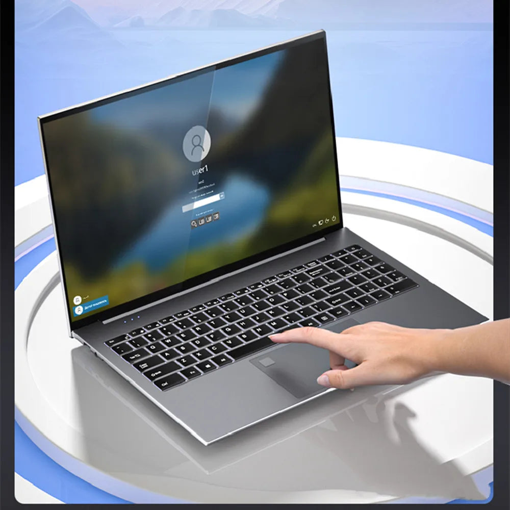 15.6 INCH Windows 10 Home 64 Bit Laptop PC 8GB DDR4 RAM 256GB SSD ROM Intel Celeron J4125 CPU 1920*1080 IPS 2×USB 3.0