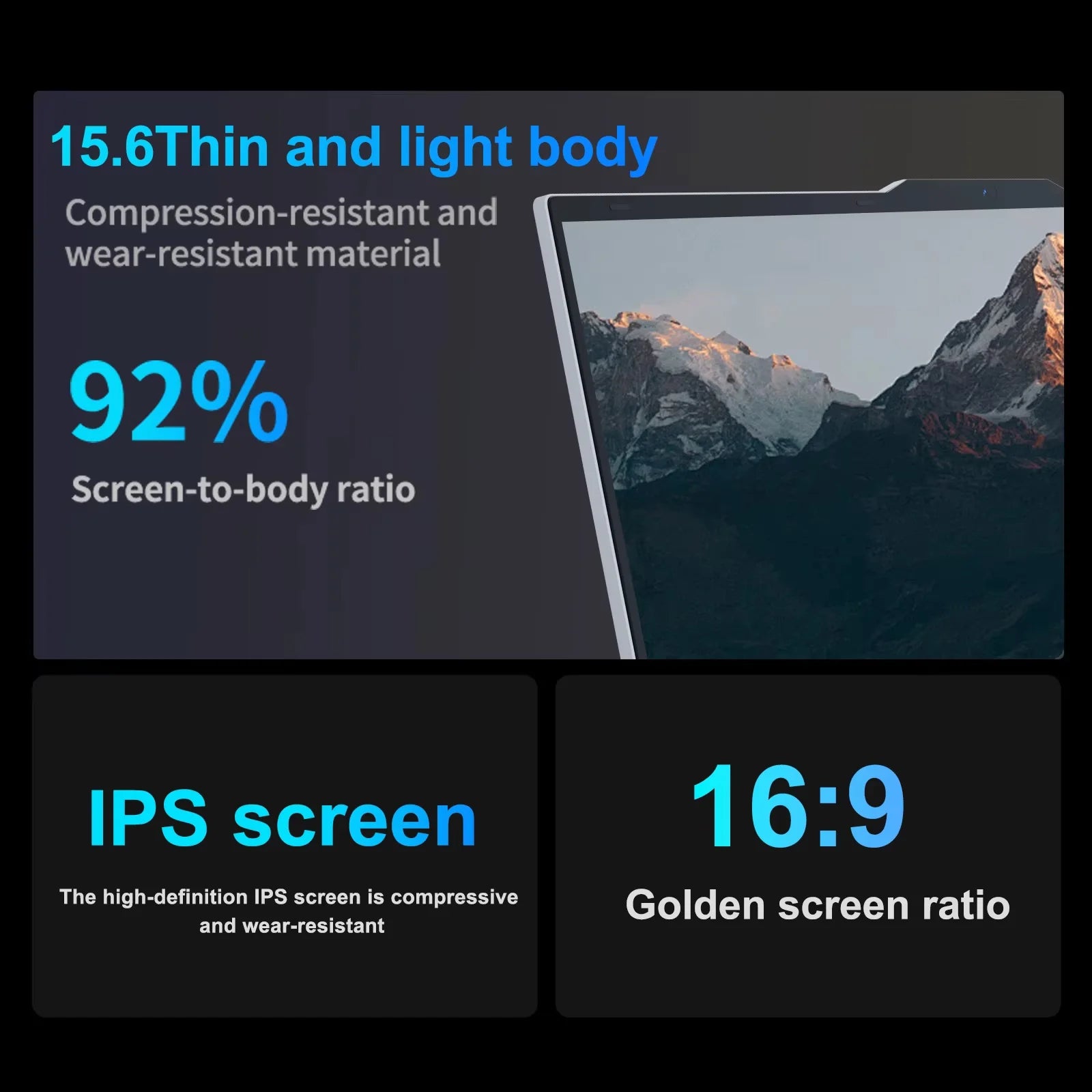 15.6" Laptop — Intel Core i7, 16GB DDR4, Up to 2TB SSD, Windows 11