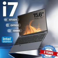 15.6" Laptop — Intel Core i7, 16GB DDR4, Up to 2TB SSD, Windows 11