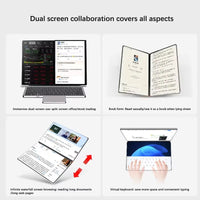 GLF-S2 10.9+10.95 Inch Dual Screen Laptop Intel i3 1215U N100 Touchscreen Notebook WIFI 6 180° flip Win11 Laptop Tablet Computer