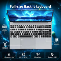 Portable 15.6" Gaming Laptop — Intel Core i9-10980HK/i9-9900U, 16GB RAM, Fingerprint Unlock