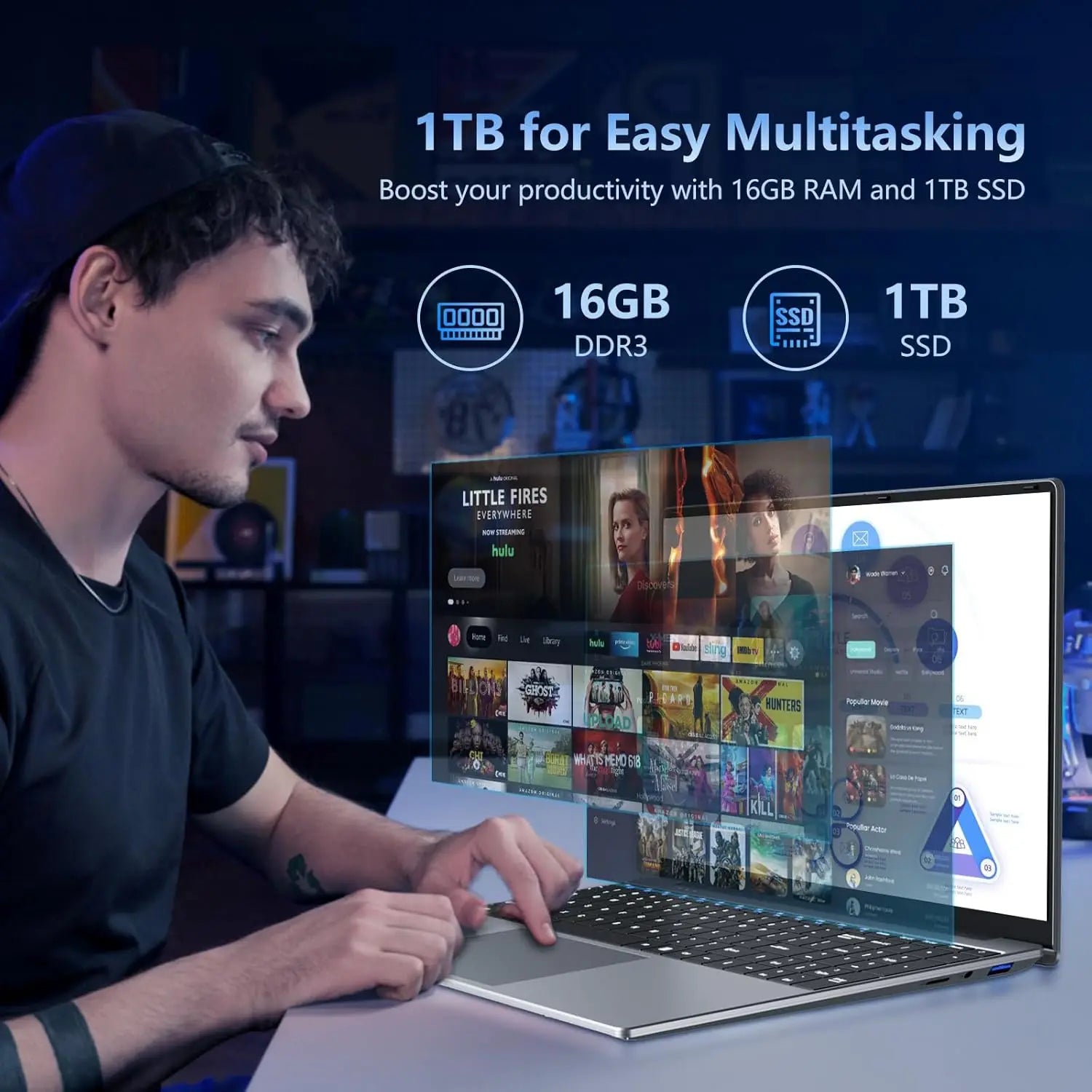 15.6" Intel Core i9 Gaming Laptop – 16GB RAM | FHD IPS | Fingerprint | Windows 11 | Metal Build
