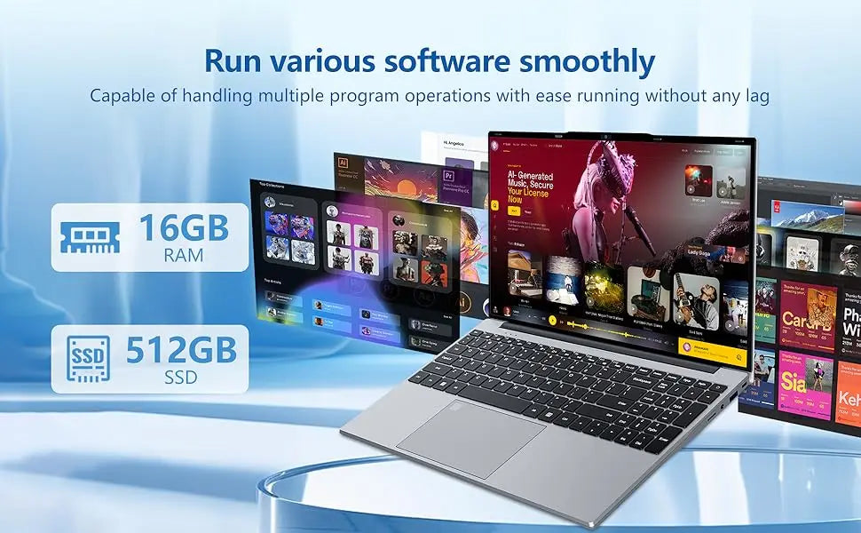 15.6" Intel Core i9 Gaming Laptop – 16GB RAM | FHD IPS | Fingerprint | Windows 11 | Metal Build