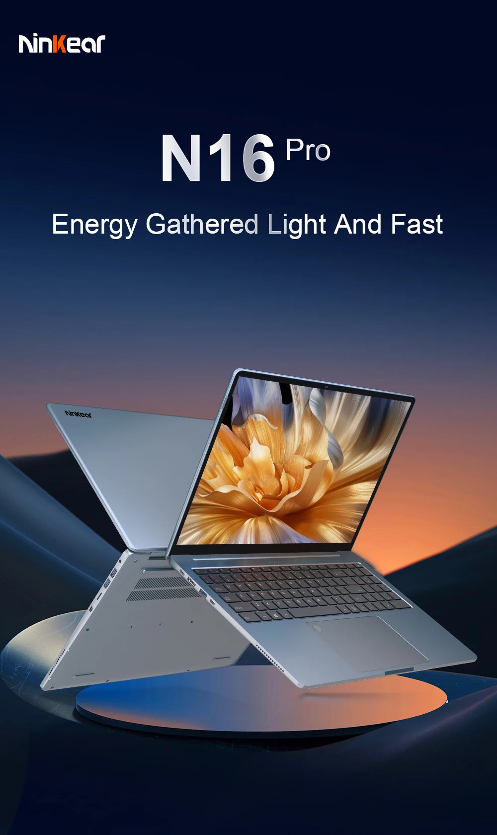 Ninkear N16Pro 16" Laptop – Intel Core i7-13620H | 16GB DDR4 | 1TB SSD | 2.5K 120Hz | Wi-Fi 6 | Ships from Germany