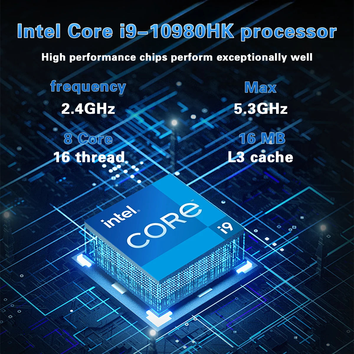 LENO 15.6" Gaming Laptop — Intel Core i9-10980HK, 16GB DDR4, 1TB SSD