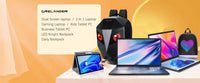 CRELANDER Dual-Screen Laptop — 14"+14" 2K Touch, 2-in-1 360° Flip, Intel N95/N100