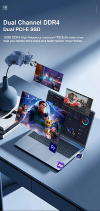 Ninkear N16Pro 16" — Intel Core i7, 2.5K 120Hz, 16GB RAM, 1TB SSD