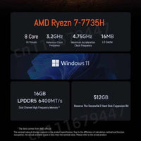 Xiaomi Laptop REDMI Book 14 /REDMI Book 16 R5-7535H/R7-7735H 16G 512G SSD Thin Notebook Game Office Design Laptop