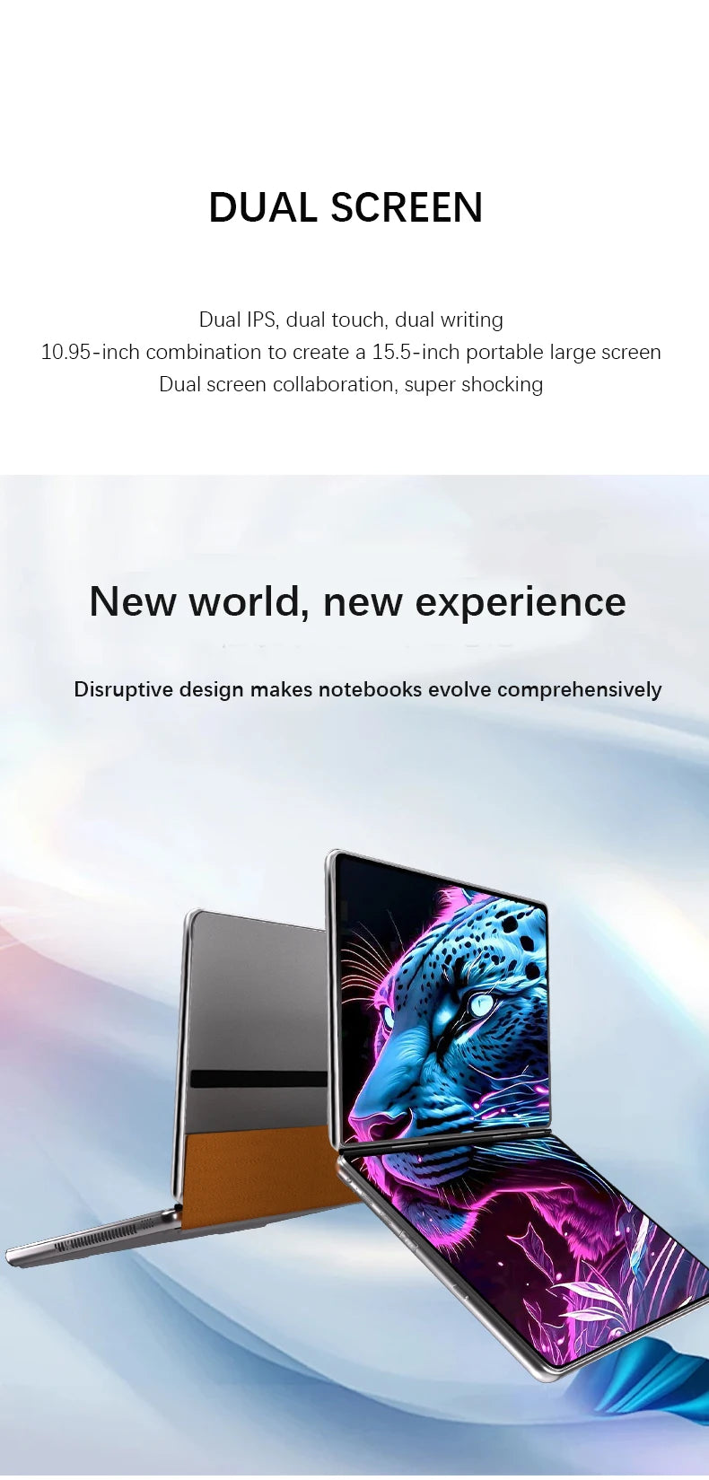 GLF-S2 Dual-Screen Laptop — Twin 10.9" Touch, Intel i3-1215U/N100, 2-in-1